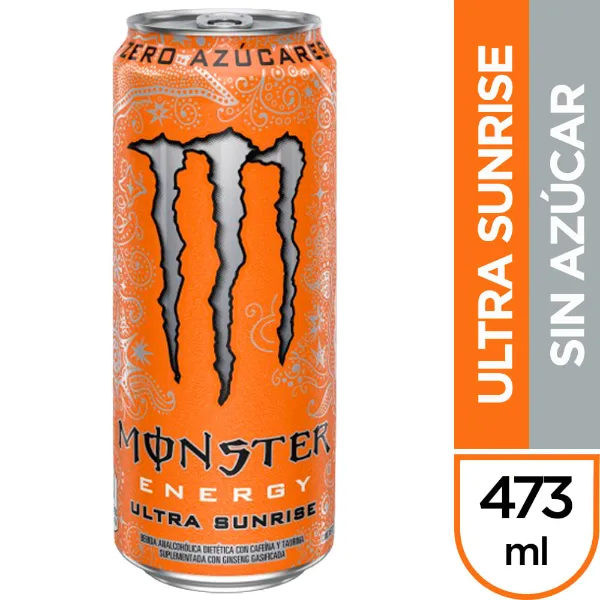 Bebida energizante Monster Ultra Sunrise 473 ml