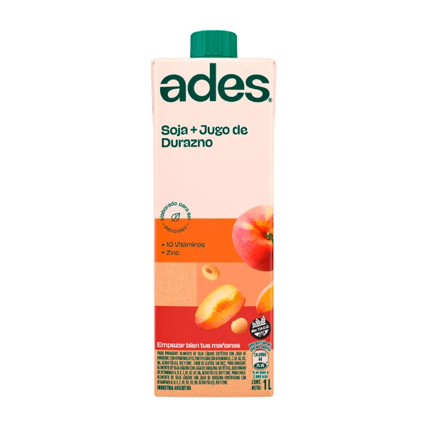 Jugo Ades Durazno 1 l