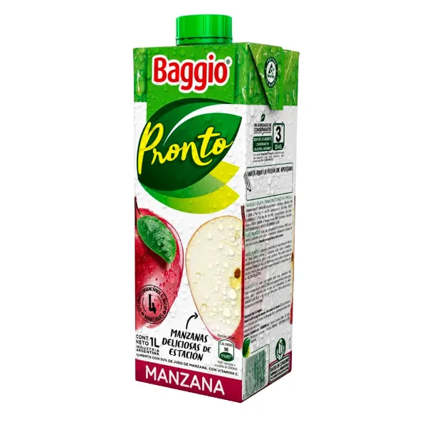 Jugo Baggio Manzana Roja 1 l