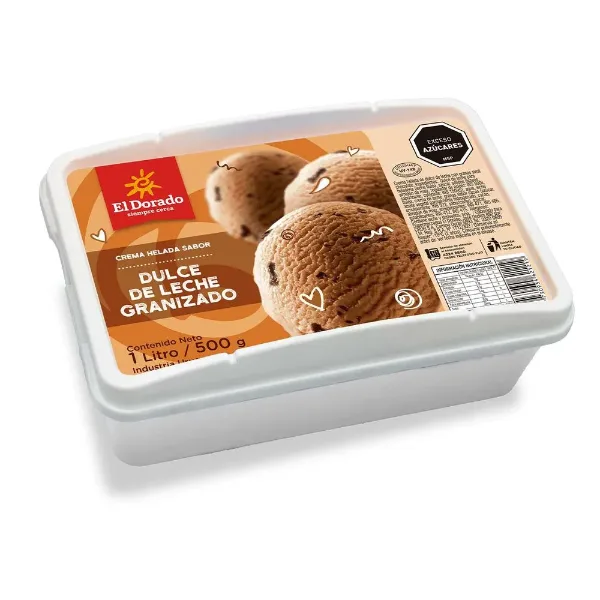 Helado El Dorado Dulce de Leche Granizado 1 l