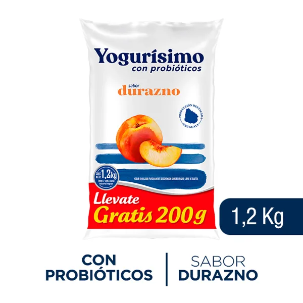Yogur Yogurísimo Durazno 1,2 kg