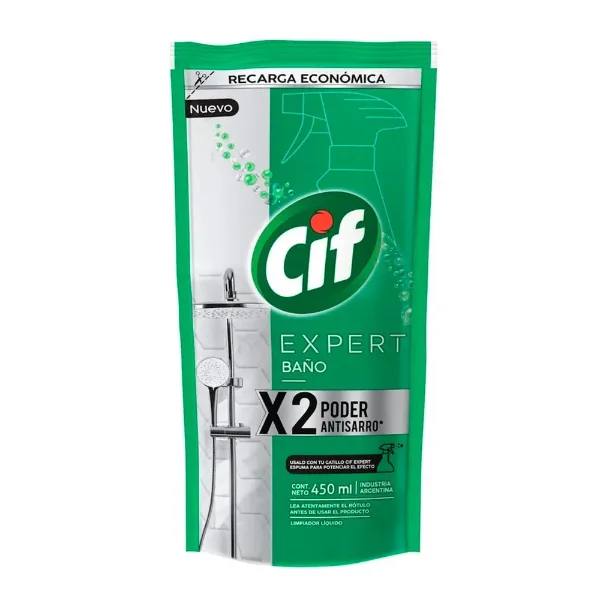 Limpiador Cif Baño Doy Pack Biodegradable 450 ml