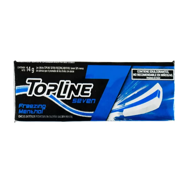 Chicle Topline Seven Menthol 14 g