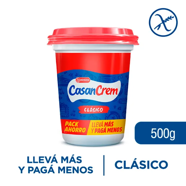 Queso crema clásico Casancrem 500 g