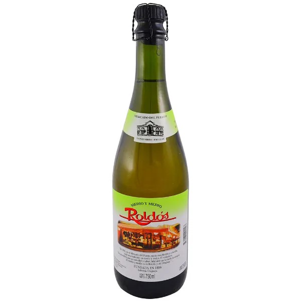 Vino blanco Medio & Medio Roldos