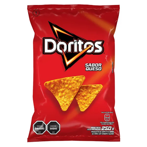 Snack Doritos queso 250 g