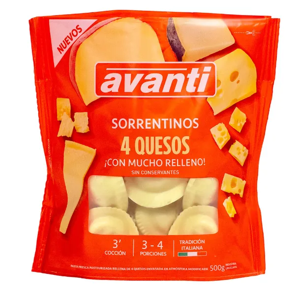 Sorrentinos Avanti 4 quesos 500 g