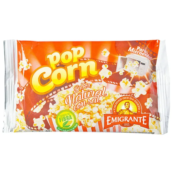 Pop corn para microondas Emigrante natural 90 g