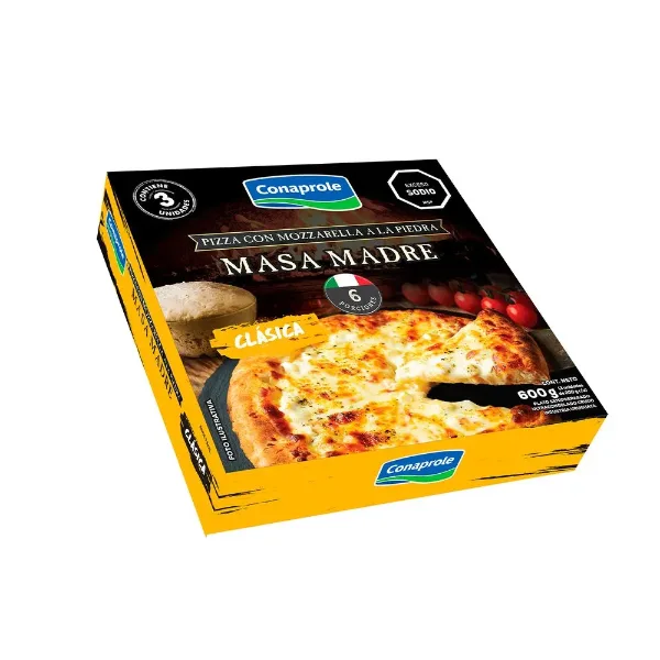 Pizza Conaprole Masa Madre Muzzarella 600gr 3 un.