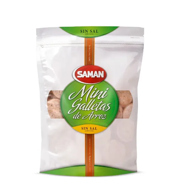 Galleta Saman de Arroz Mini sin Sal 150 g