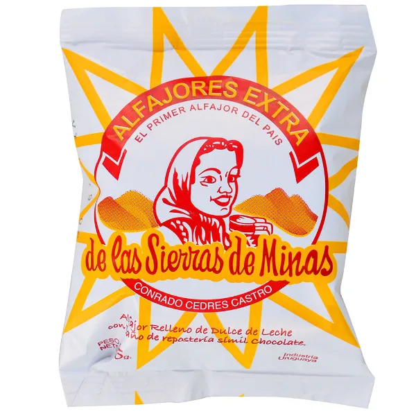 Alfajor Sierras de Minas de chocolate
