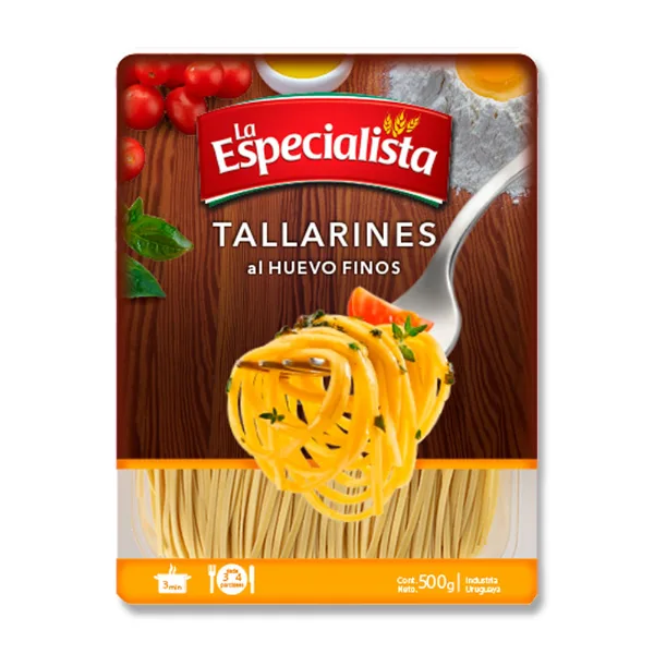 Tallarines al huevo La Especialista finos 500 g