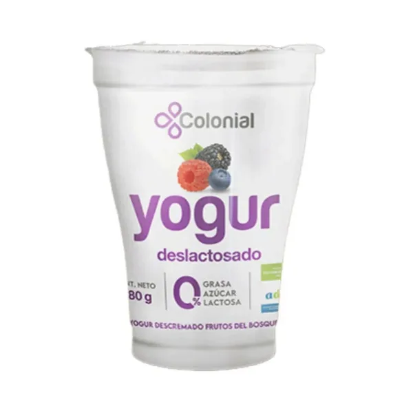 Yogur Colonial Light Deslactosado Frutos del Bosque 180 g