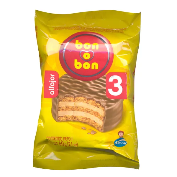 Alfajor Bon O Bon triple