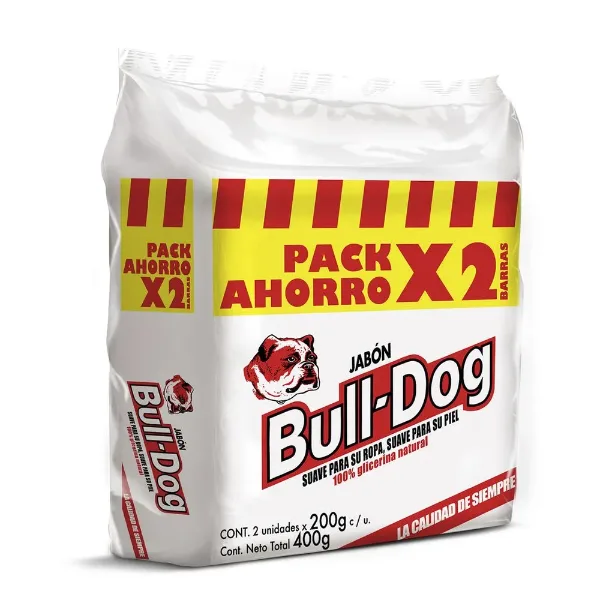 Jabon Bull-Dog Barra Regular Pack Ahorro 2x200gr 400 g