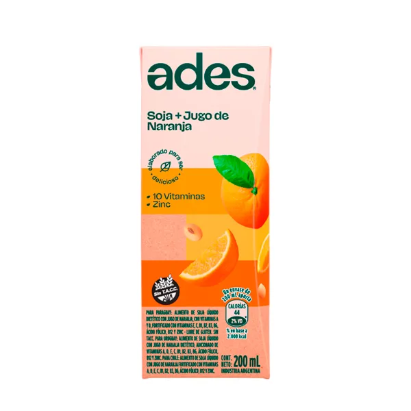 Jugo Ades Naranja 200 ml