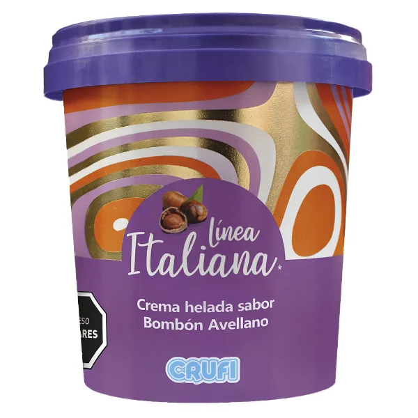 Helado Crufi Línea Italiana bombón Avellano300 g 300 g
