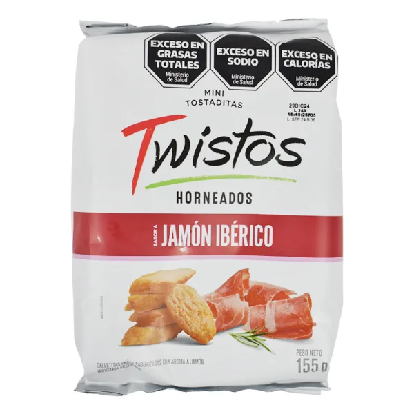 Mini Tostaditas Twistos jamón 155 g