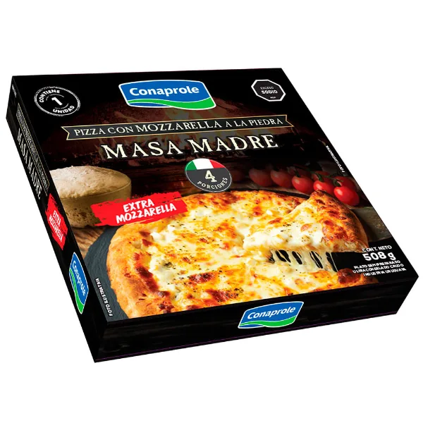 Pizza Muzzarella Conaprole Masa Madre 508 g