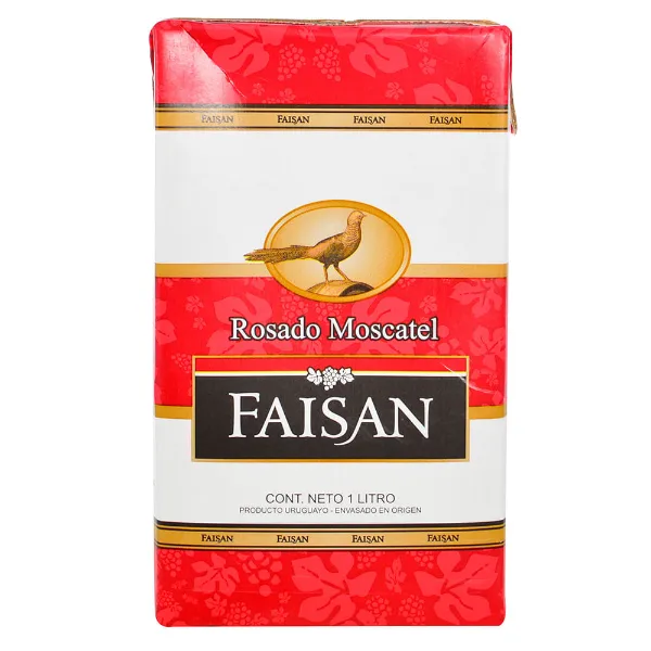 Vino Rosado de mesa Moscatel Faisan 1 l