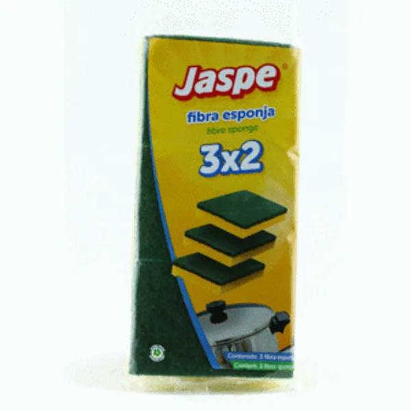 Esponja Jaspe Extra Fuerte Fibra 3x2un