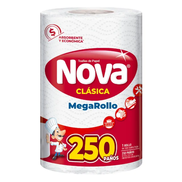 Toalla de papel Nova Megarollo 250 paños