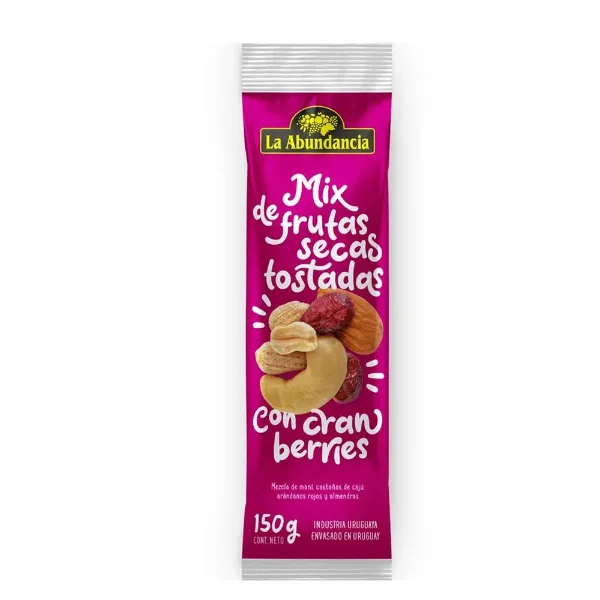 Frutos Secos La Abundancia Mix con Arandanos Sachet 150 g