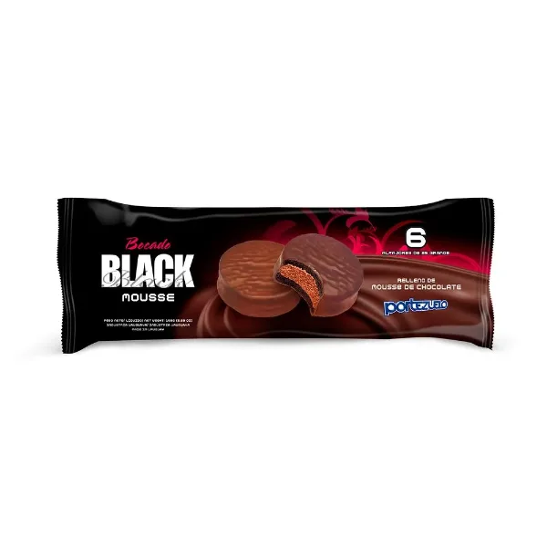 Bocado Portezuelo Black Mousse Tubo 6 un.