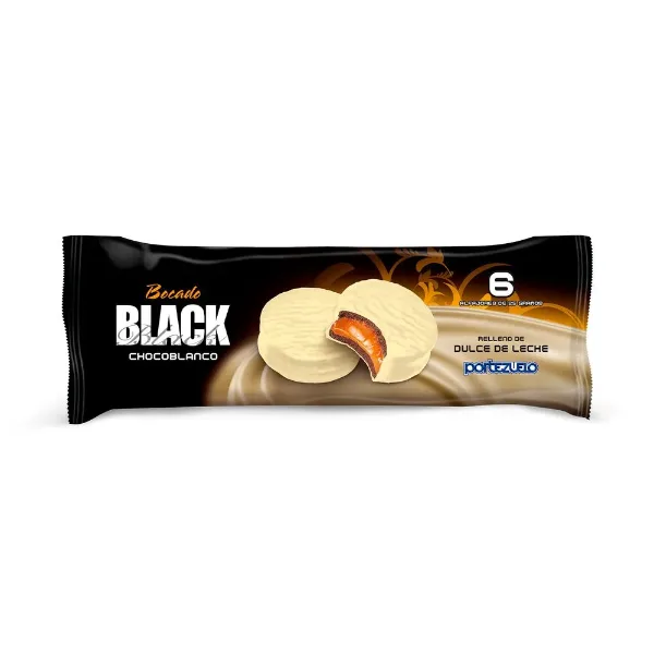 Bocado Portezuelo Black Chocolate Blanco 6 un.
