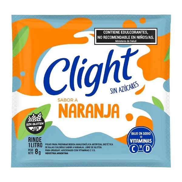 Jugo Clight en Polvo Naranja 8 g