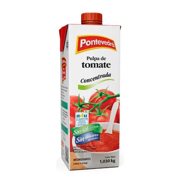 Pulpa de Tomate Pontevedra Concentrada sin Sal, sin Azucar 1