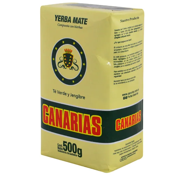 Yerba Canarias té verde y jengibre 500 g