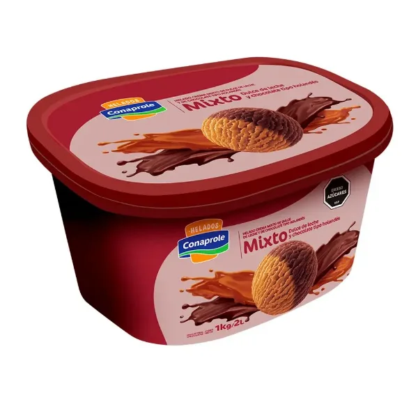 Helado Conaprole Chocolate Holandes y Dulce de Leche 2 l