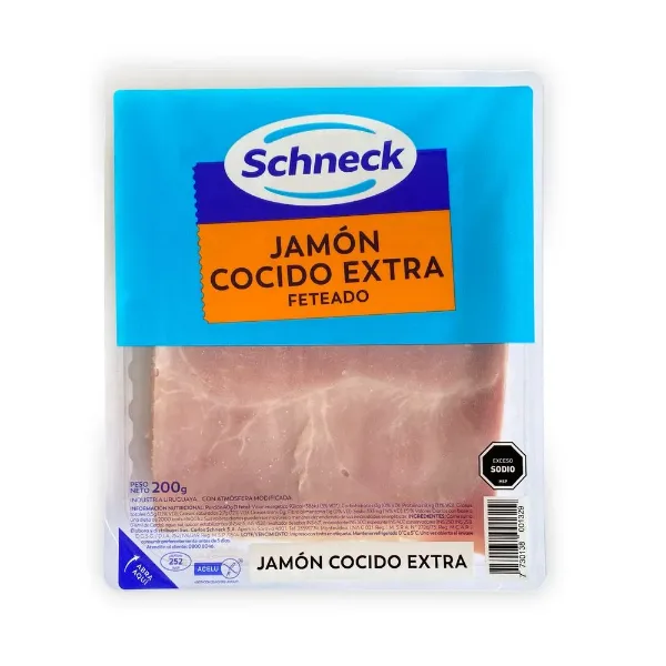 Jamon Schnechk Cocido Extra Feteado 200 g