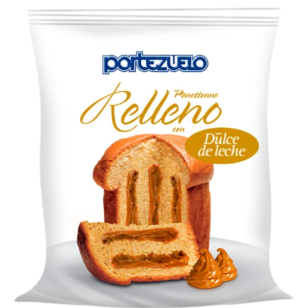 Pan dulce Portezuelo relleno dulce de leche 450 g