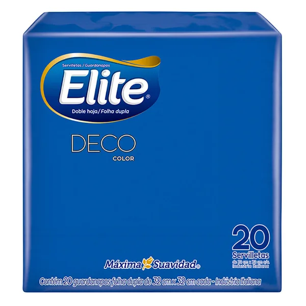 Servilleta Elite gold Colores pq. 20 un.