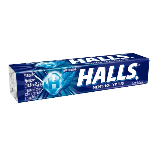 Caramelos Halls Menthol 25,2 g