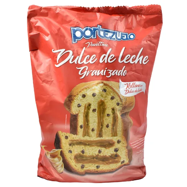 Pan dulce Portezuelo rell. Dulce de leche granizado 450 g
