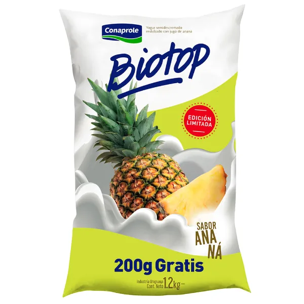 Yogur Ananá Biotop 1,2 l