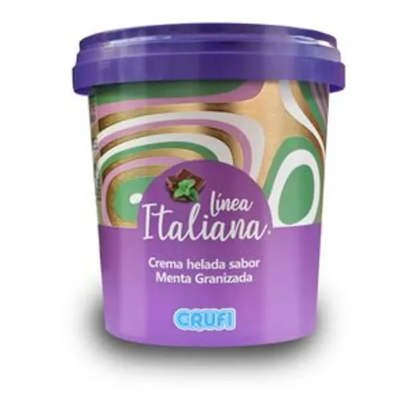 Helado Crufi Linea Italiana Menta Granizada 500 ml