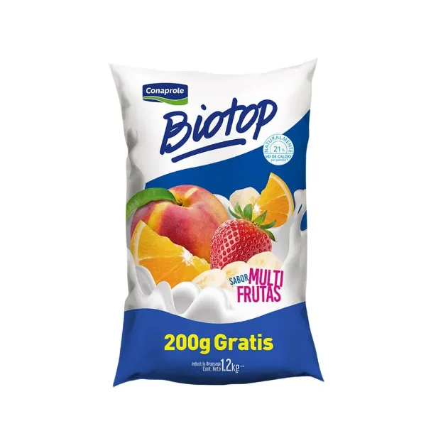 Yogur Conaprole Biotop Multifrutas Sachet 1,2 l