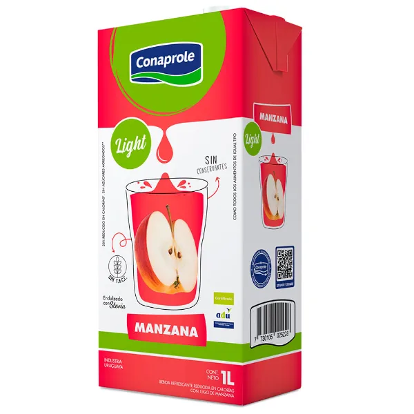 Jugo Conaprole manzana light 1 l