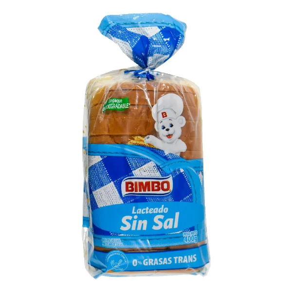 Pan lacteado sin sal Bimbo 400 g