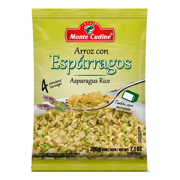 Arroz Monte Cudine Esparragos 200 g