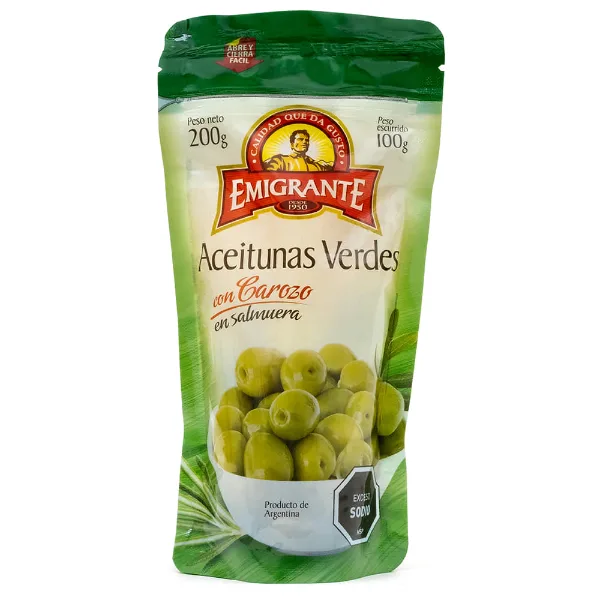Aceitunas con carozo Emigrante 100 g