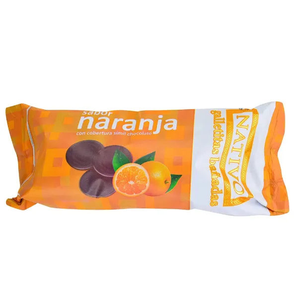 Galletitas Nativo Naranja Bañada Chocolate 120 g