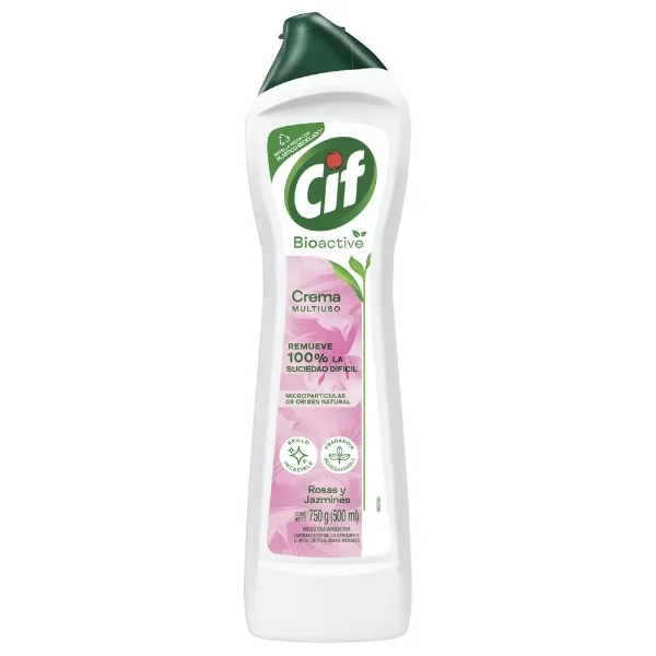 Limpiador Cif Crema Multiuso Rosa y Jazmin 750 g