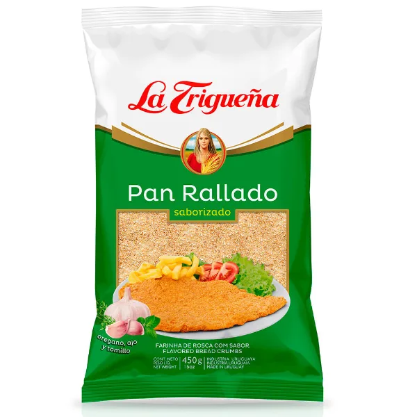 Pan rallado La Trigueña saborizado 450 g