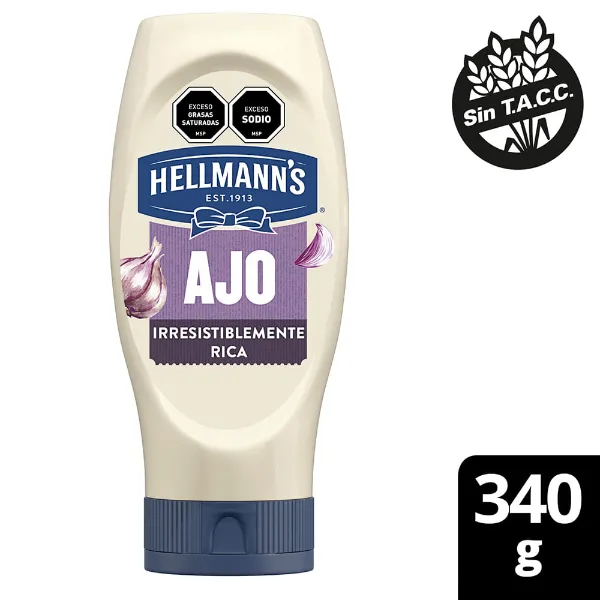 Mayonesa Hellmann's Ajo pote 340 g