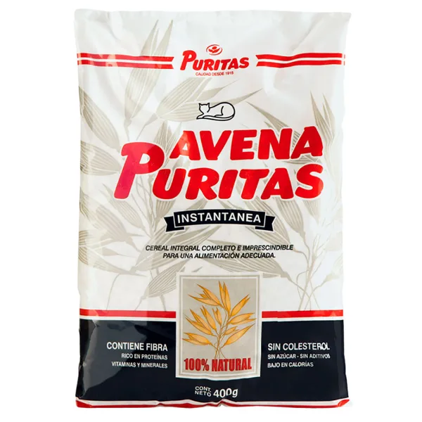 Avena laminada Puritas fina 400 g